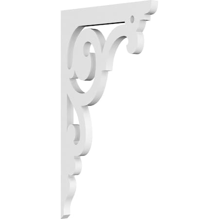 Ekena Millwork Hurley Architectural Grade PVC Bracket, 5/8"W X 8"D X 14"H BKTP01X08X14HU